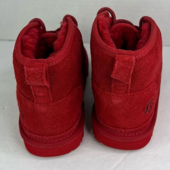 NWOT! UGG Neumel II Boot Samba Red Suede Women Ankle Booties Sz 5 - Picture 6 of 12